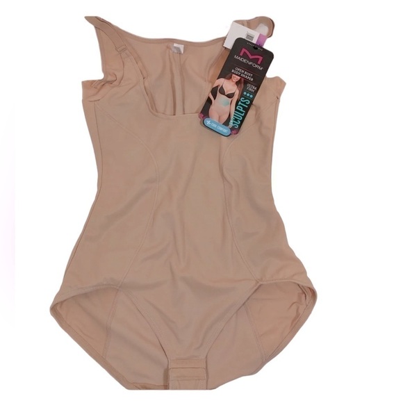 Maidenform Women's Ultimate Slimmer Shaping Bodysuit, Beige Size 2XL - Picture 2 of 9